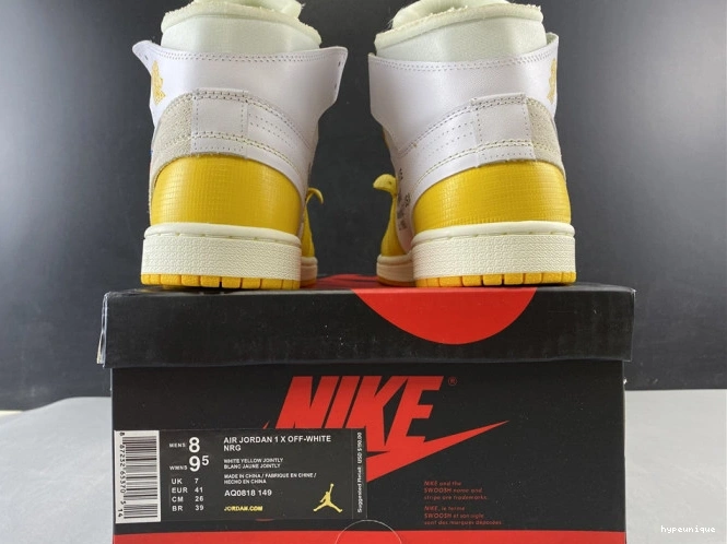 HYPE Yellow-Cone Jordan AQ0818-149 Dark 1 NRG x White Off-White Powder Air 0726